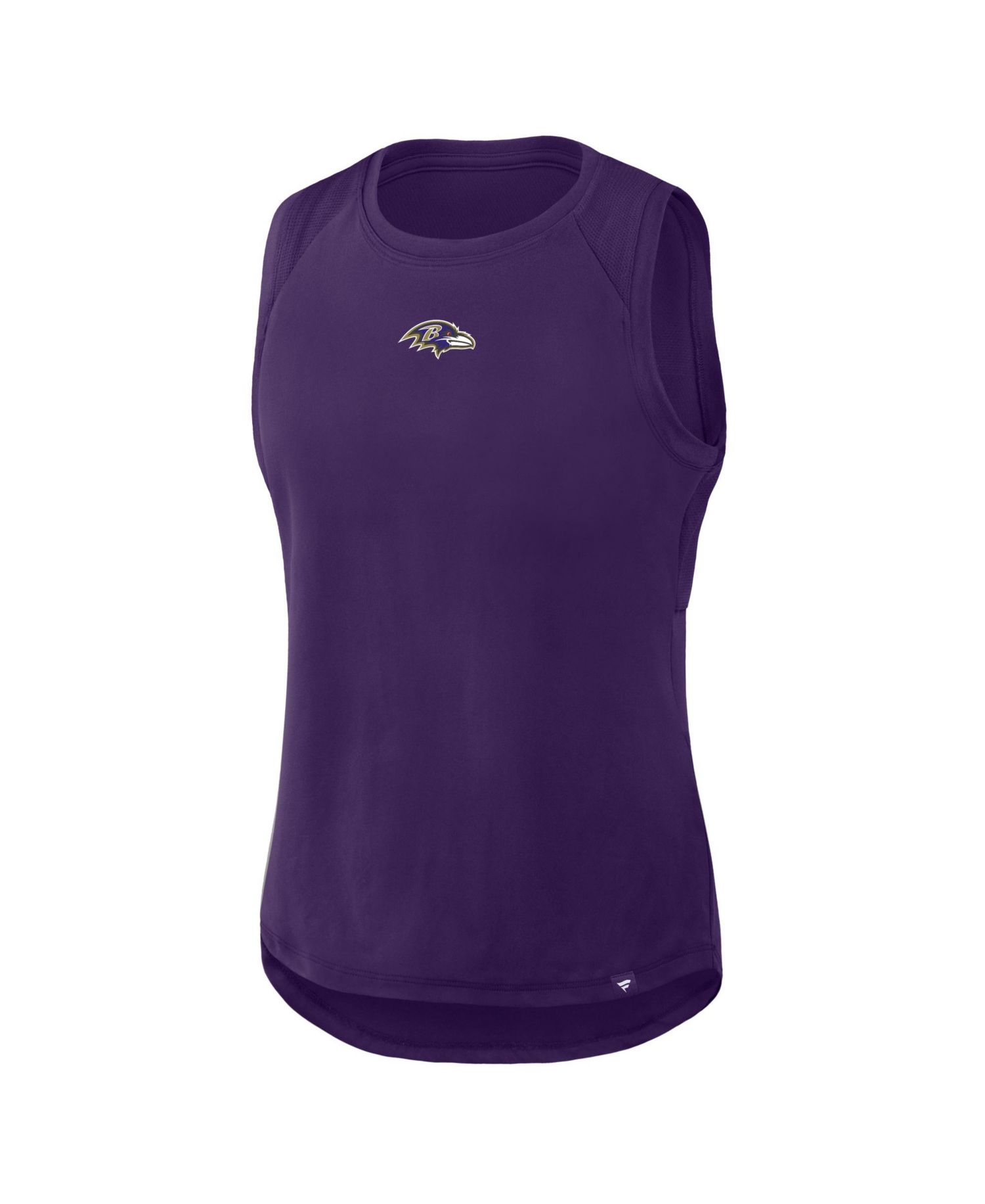 Women's Purple Baltimore Ravens Draped Mesh Back Performance&iquest; Tank Top