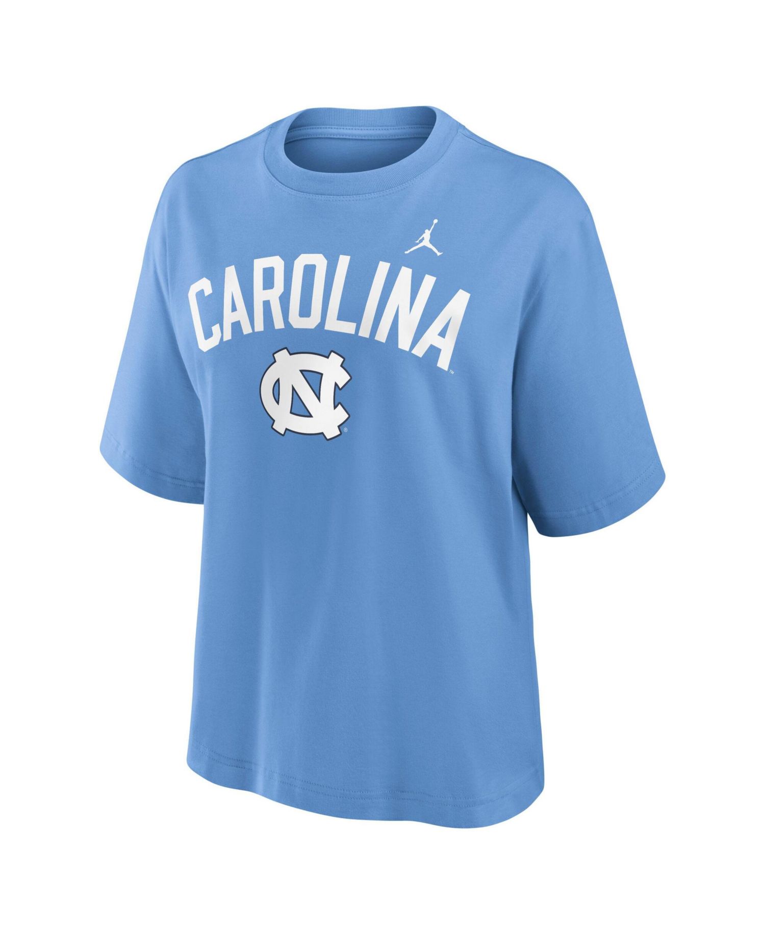 Women's Carolina Blue North Carolina Tar Heels Arch Logo Boxy T-Shirt