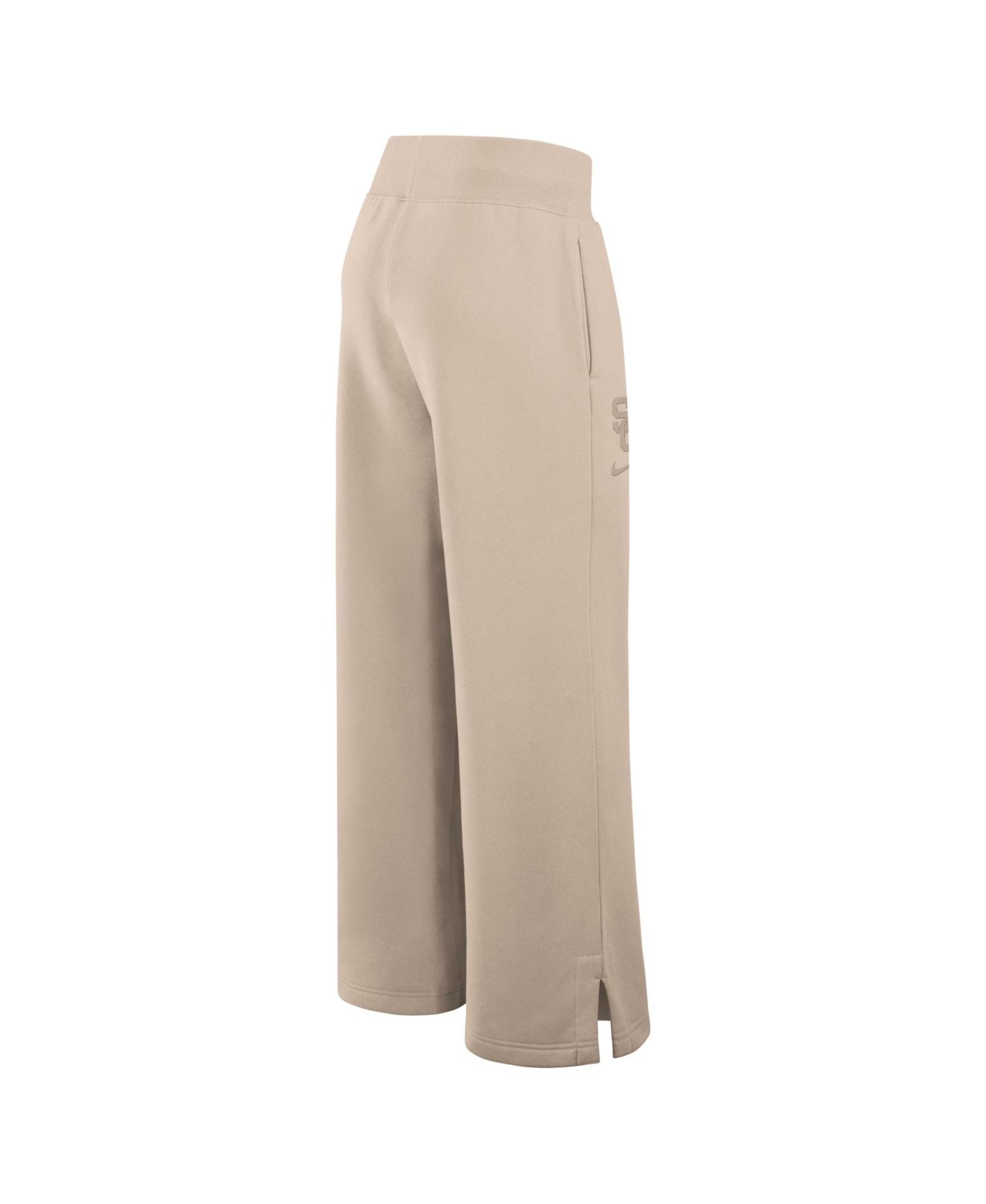 Women's Tan USC Trojans Neutral Stance Collection Phoenix Fleece Wide-Leg Sweatpants