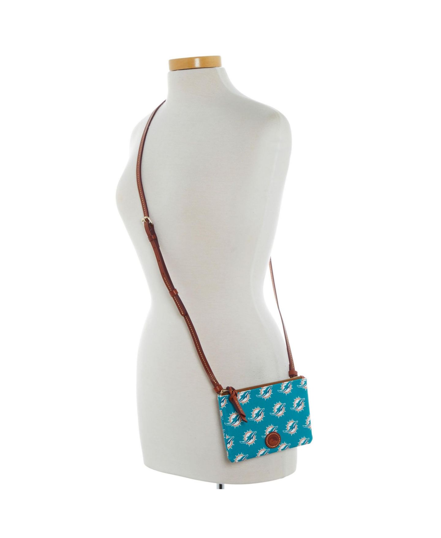 Женская сумка Dooney & Bourke Miami Dolphins Top Zip Crossbody — фото 3