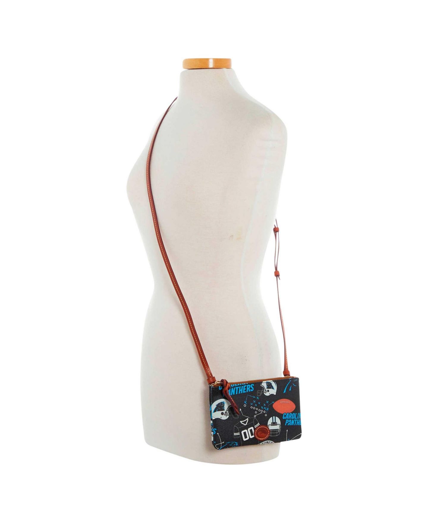 Женская сумка Dooney & Bourke Carolina Panthers Top Zip Crossbody Purse — фото 3