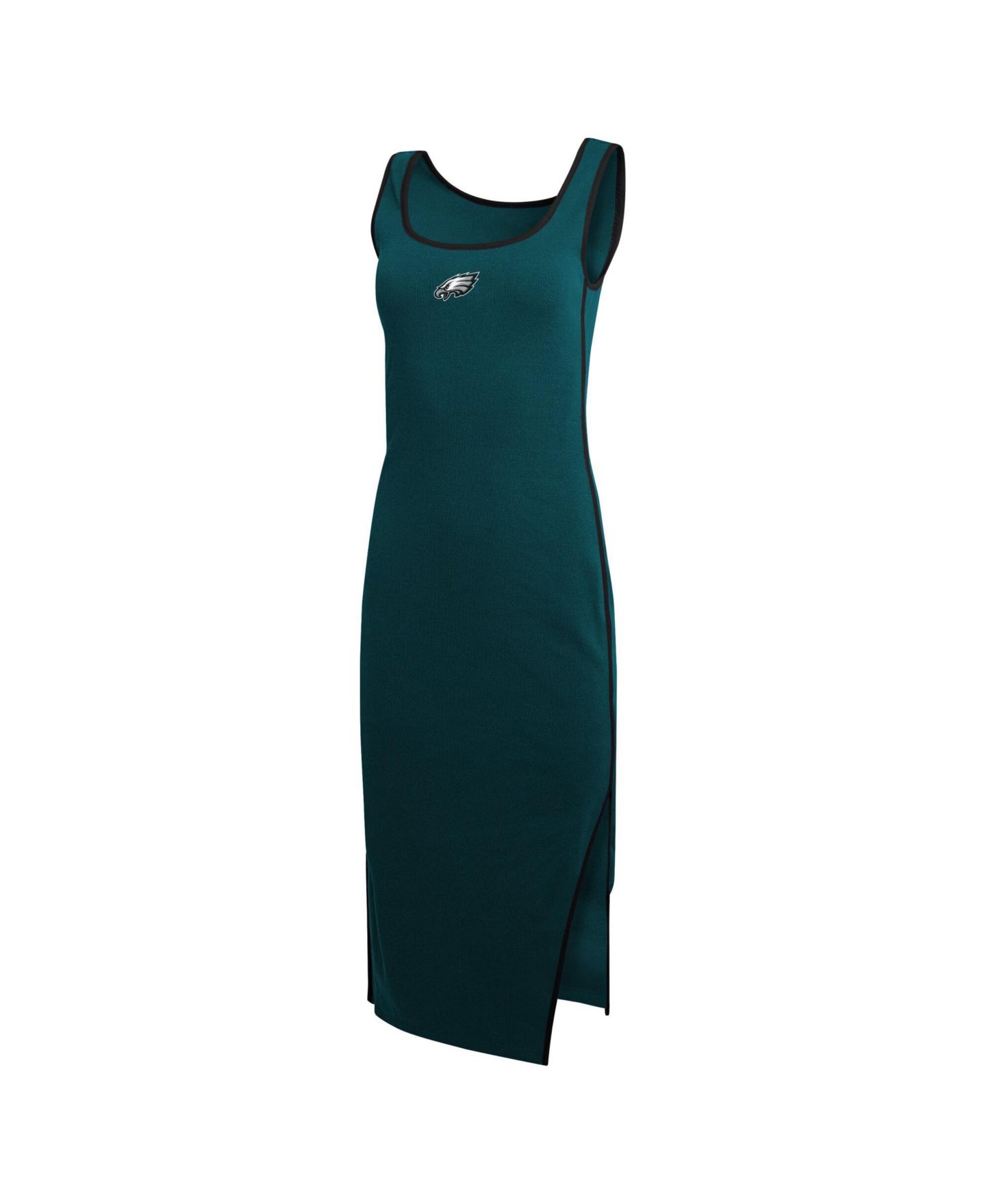 Женское платье WEAR by Erin Andrews Midnight Green Philadelphia Eagles Ribbed Tank Dress — фото 4