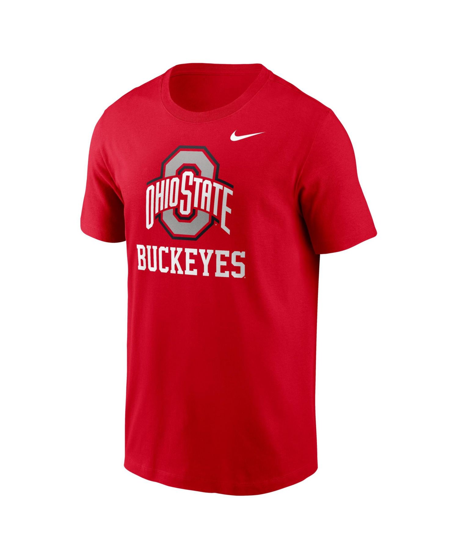 Men's Scarlet Ohio State Buckeyes Primetime Logo Mantra T-Shirt