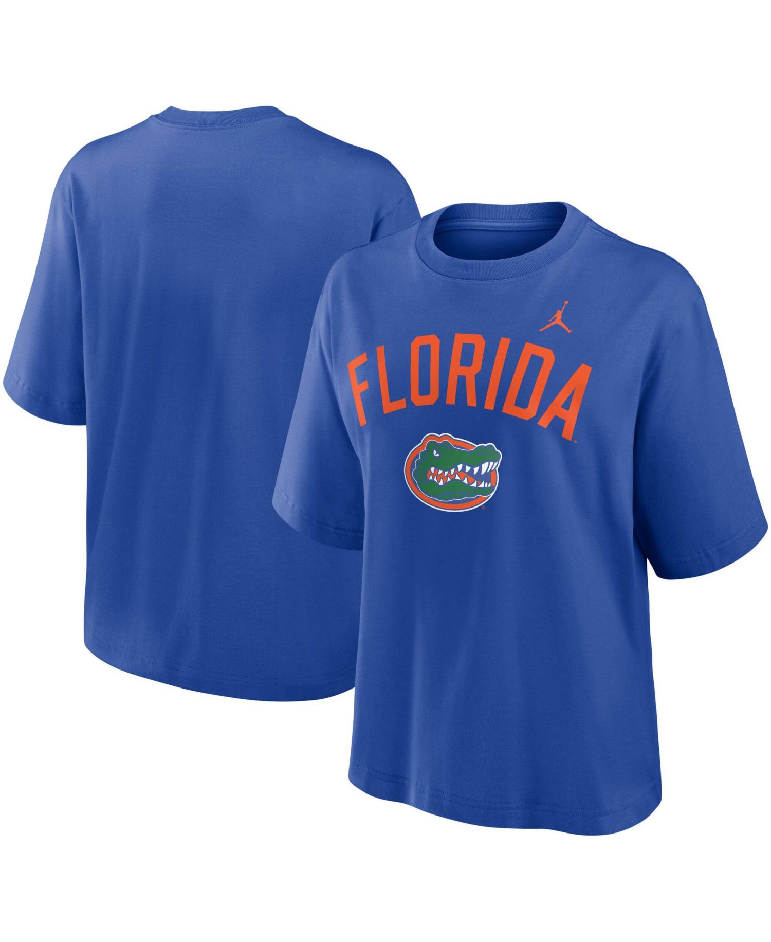 Women's Royal Florida Gators Arch Logo Boxy T-Shirt