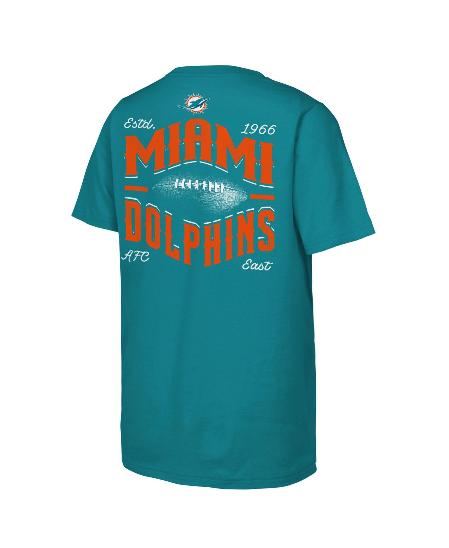 Big Boys and Girls Aqua Miami Dolphins Top Pick T-Shirt