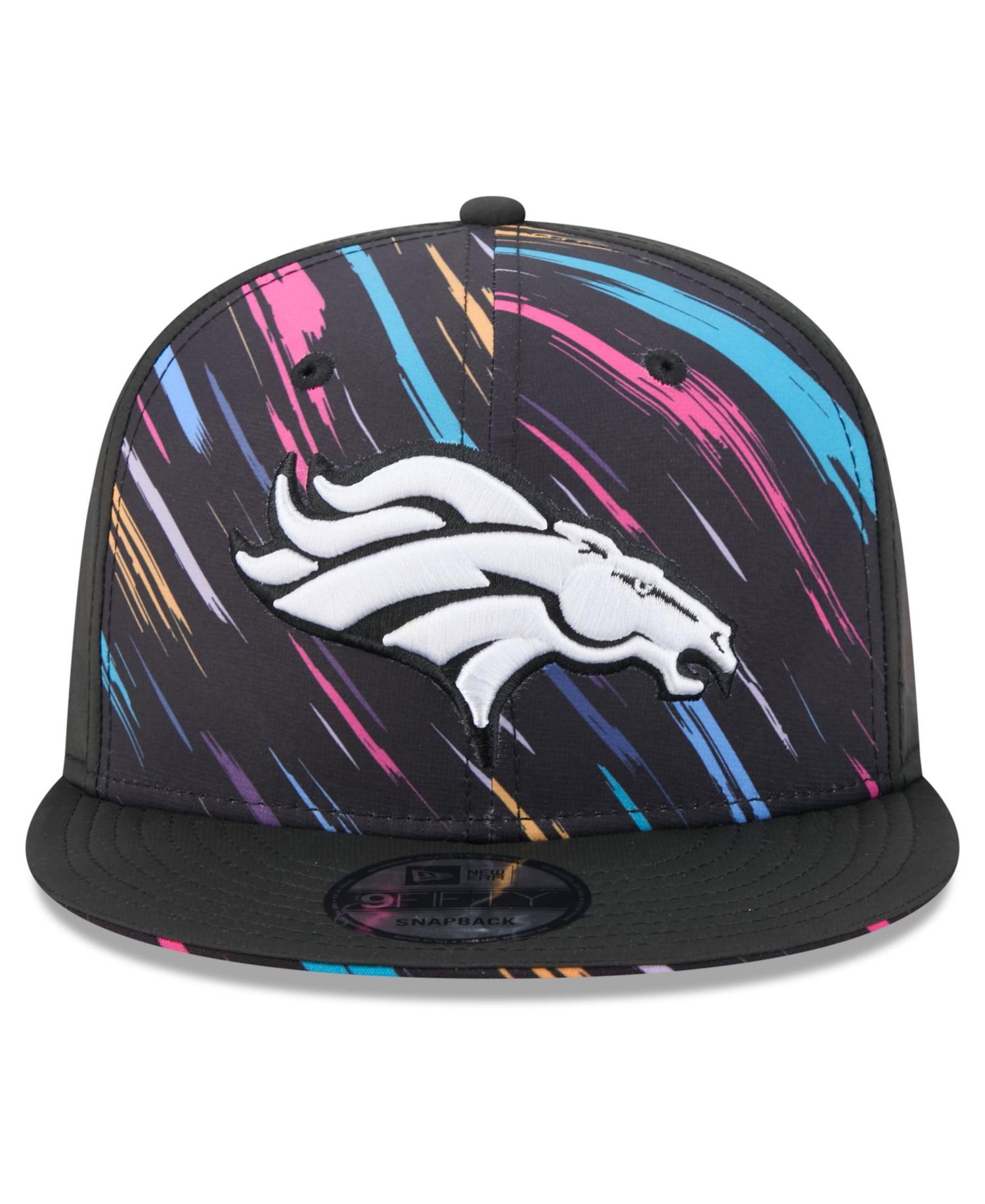 Men's Black Denver Broncos 2026 NFL Crucial Catch 9FIFTY Snapback Hat
