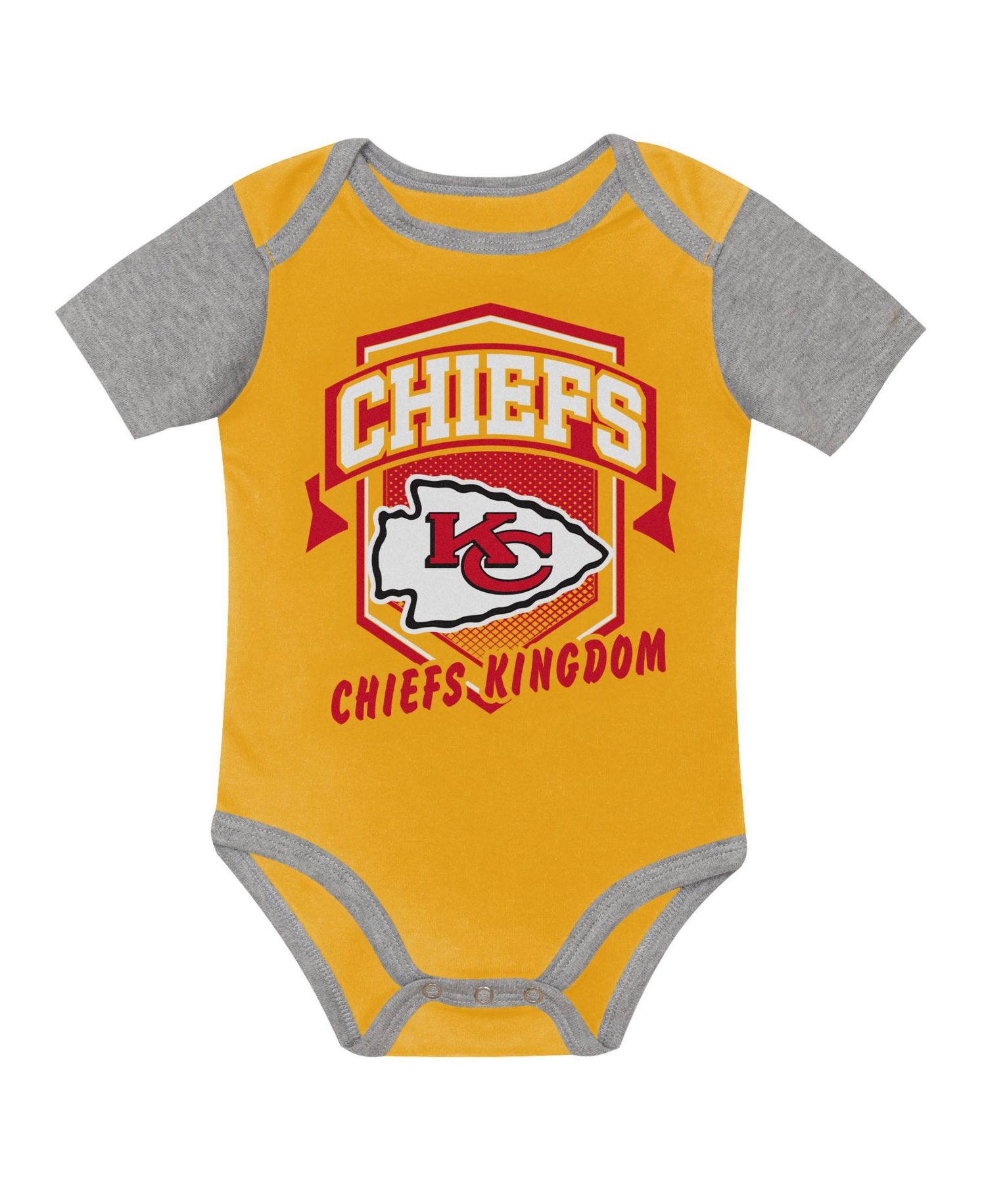 Baby Boys and Girls Kansas City Chiefs First Round Pick Three-Piece Bodysuit Set