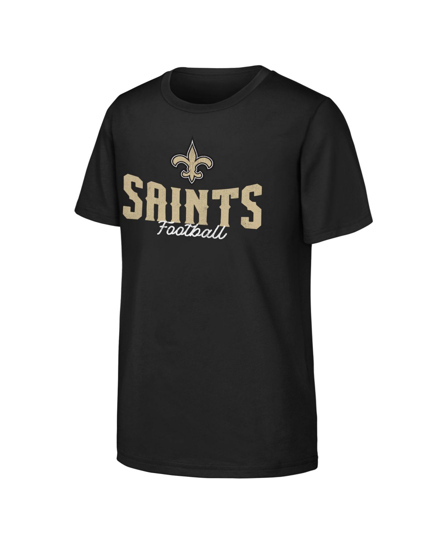 Big Boys and Girls Black New Orleans Saints Top Pick T-Shirt