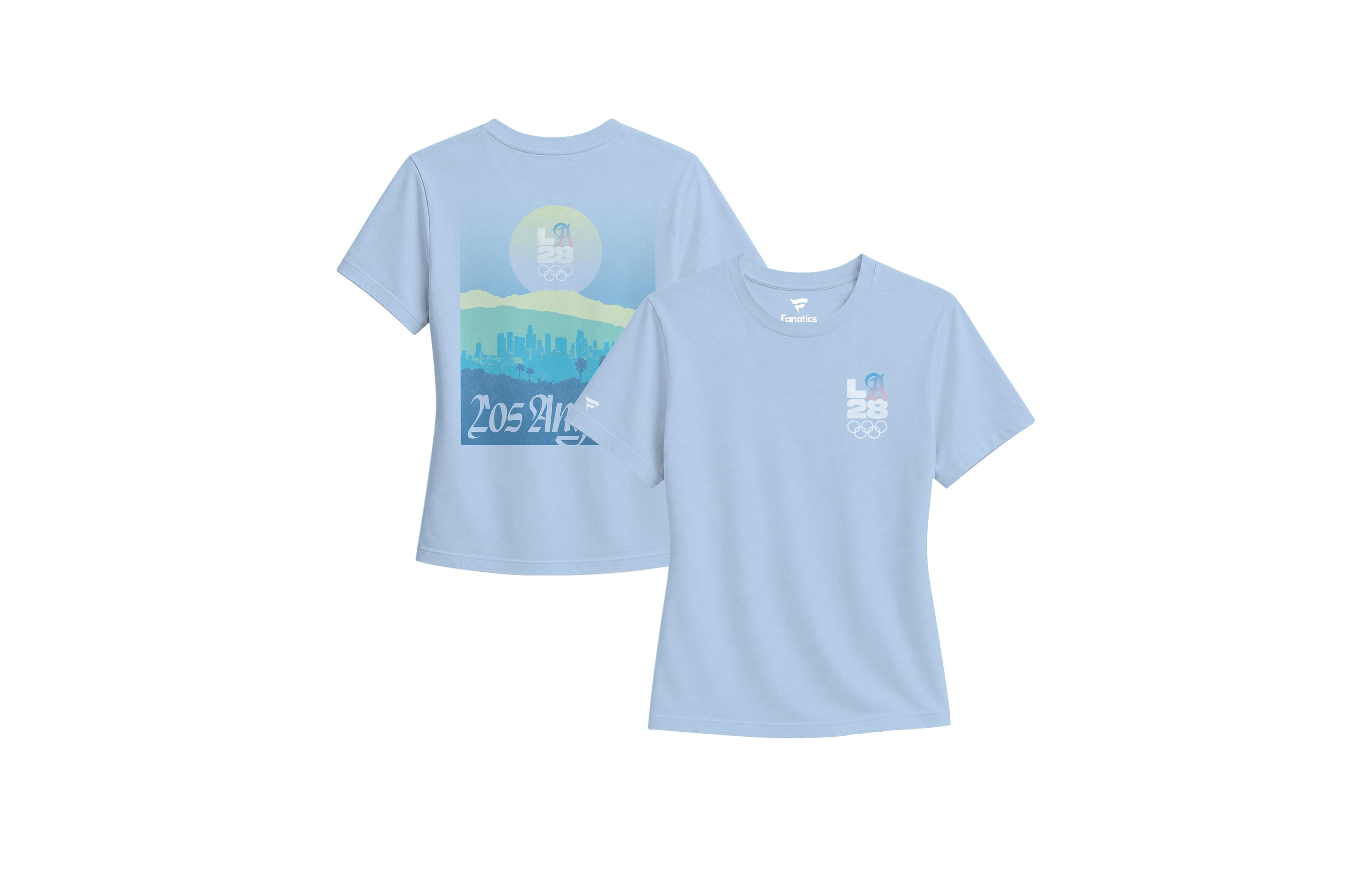 Fanatics Women's Light Blue LA28 Bluebell Collection T-Shirt