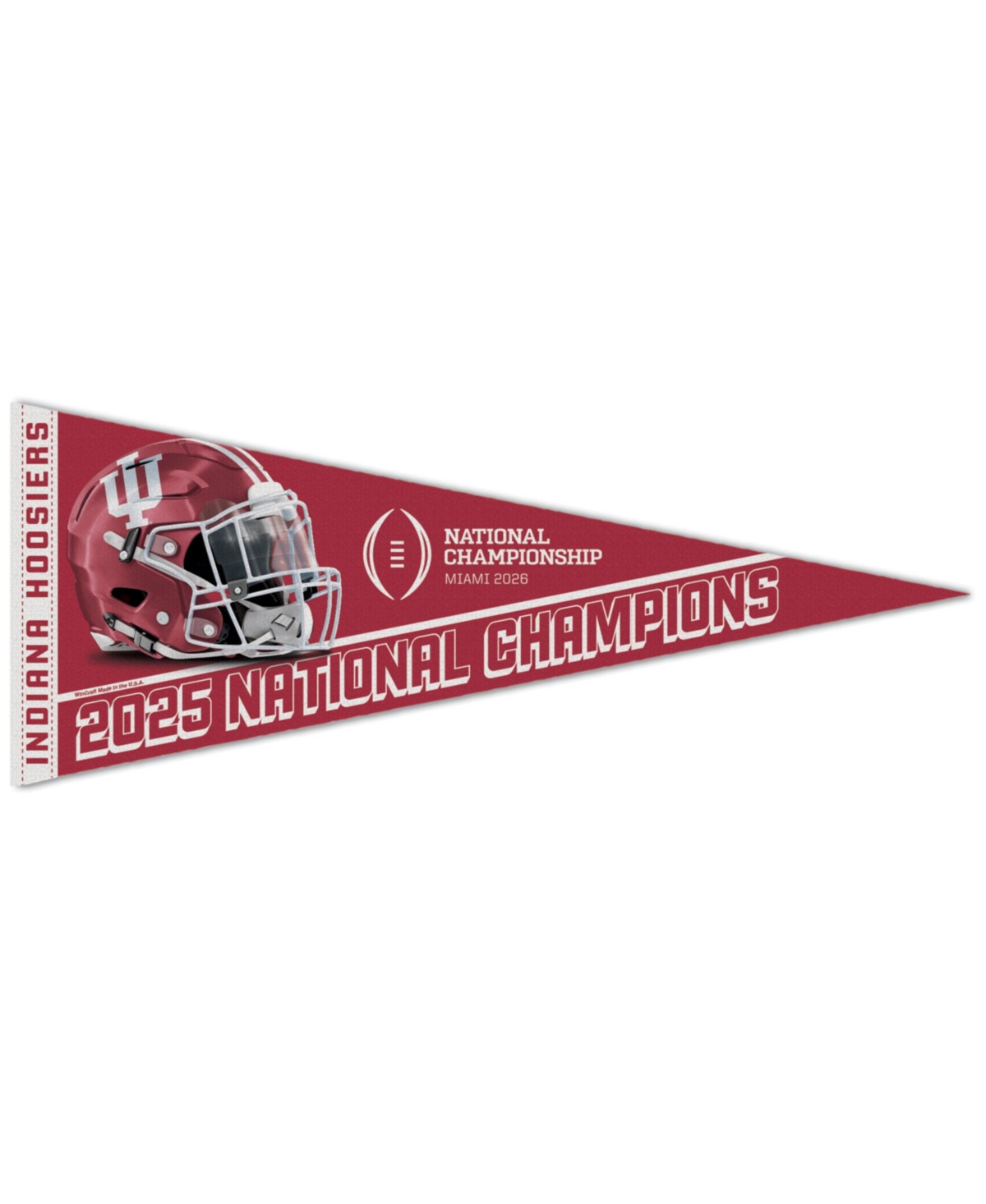 Wincraft Indiana Hoosiers College Football Playoff 2025 National Champions 12" x 30" Premium Pennant