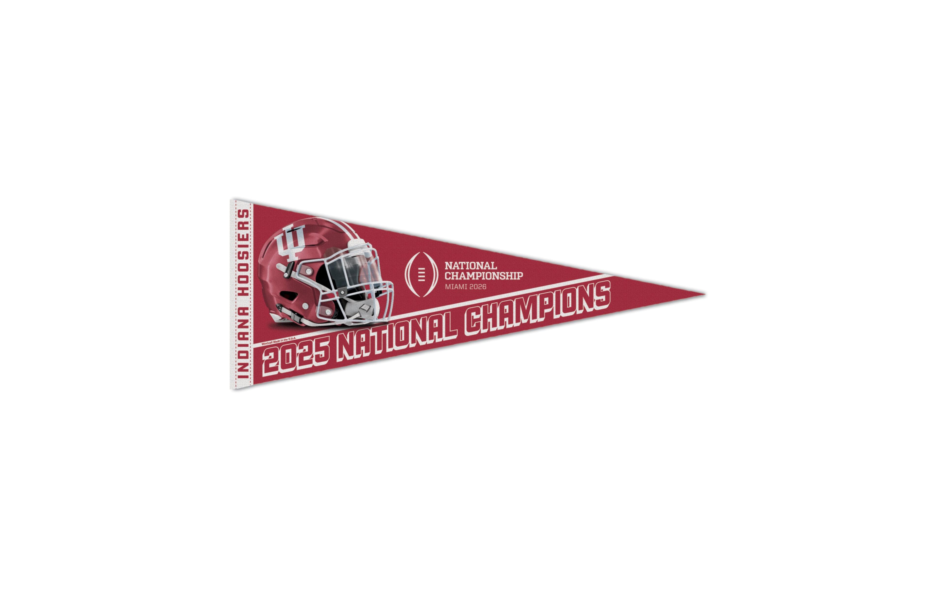 Wincraft Indiana Hoosiers College Football Playoff 2025 National Champions 12" x 30" Premium Pennant