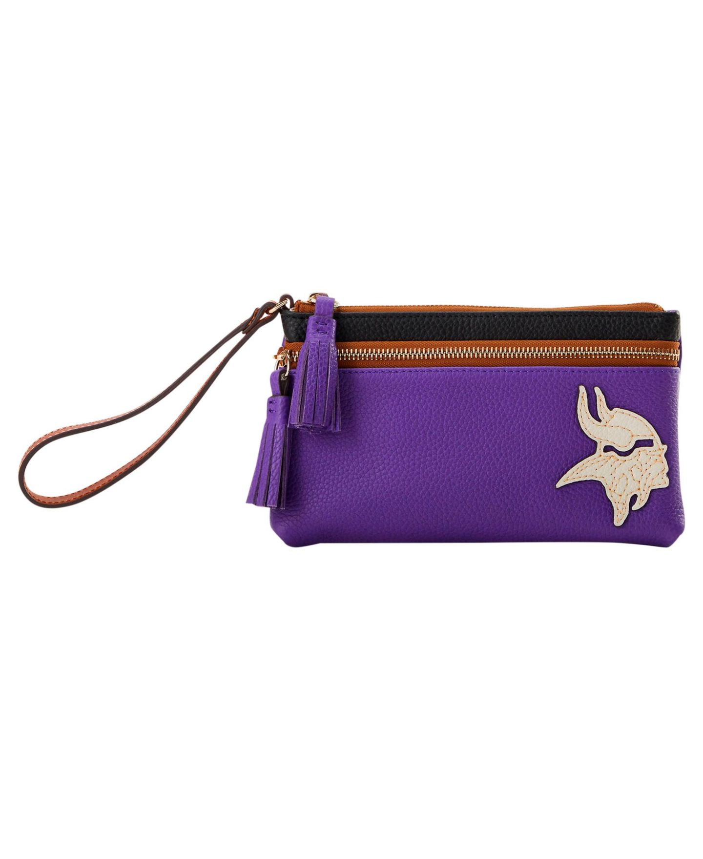 Женская сумка Dooney & Bourke Dooney Bourke Minnesota Vikings Infield Double-Zip Wristlet — фото 1