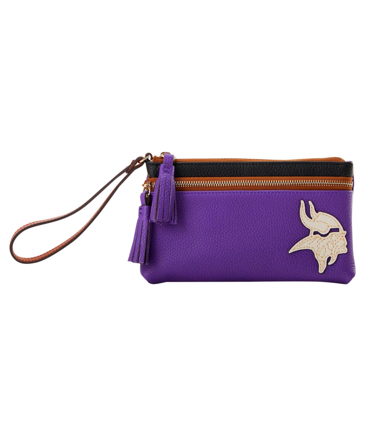 Dooney & Bourke Dooney Bourke Minnesota Vikings Infield Double-Zip Wristlet