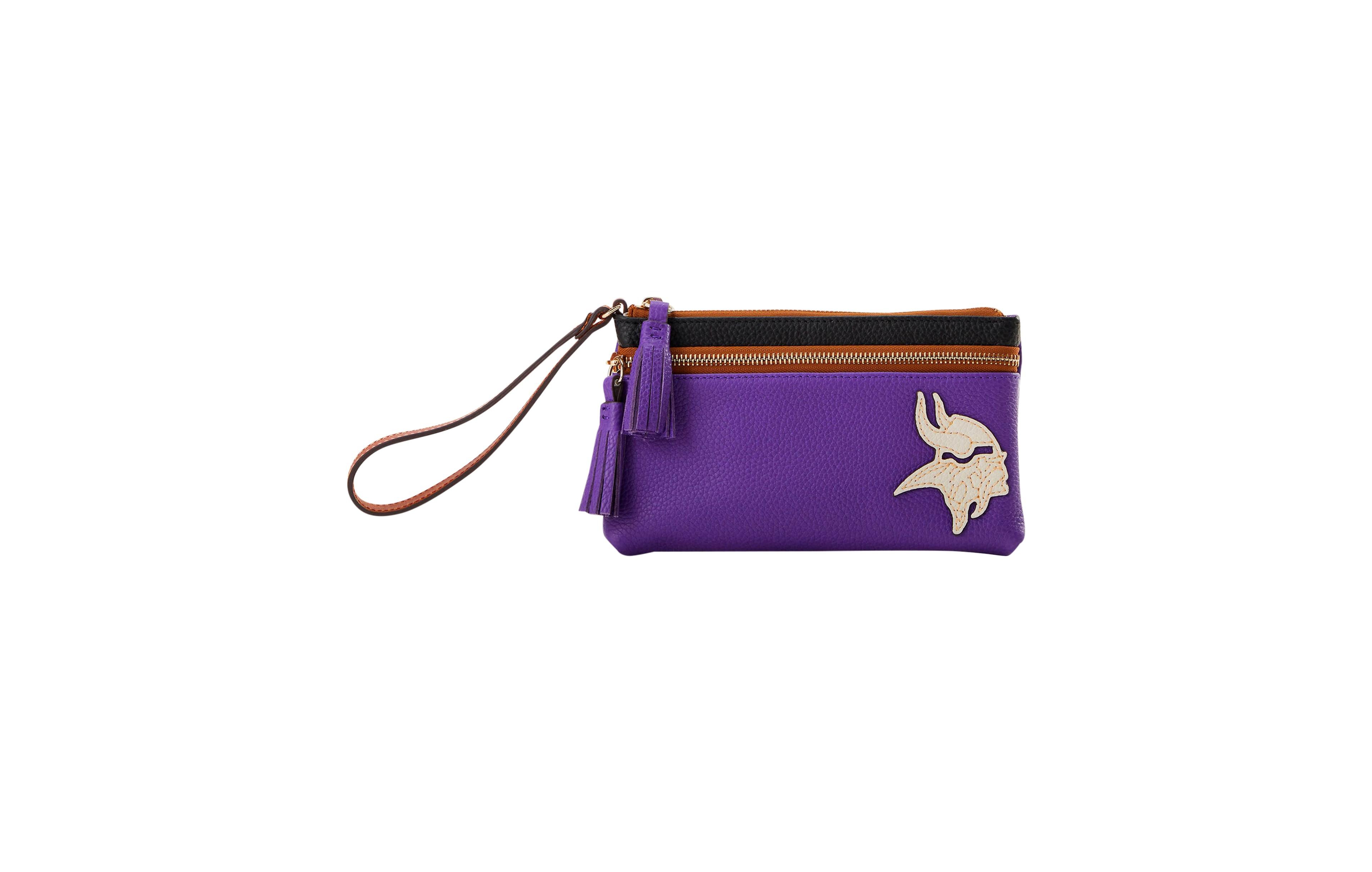 Dooney & Bourke Dooney Bourke Minnesota Vikings Infield Double-Zip Wristlet