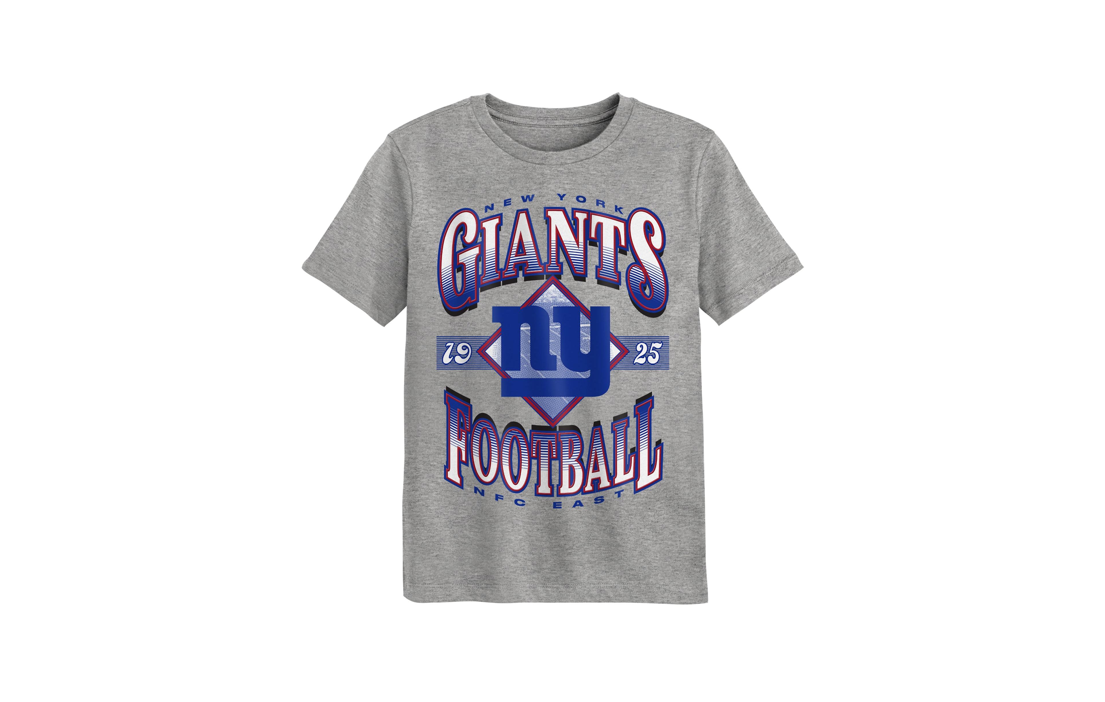 Outerstuff Preschool Dark Heather Gray New York Giants Of Days Past T-Shirt