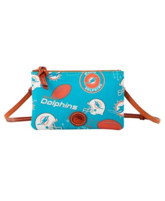 Miami Dolphins Top Zip Crossbody Purse