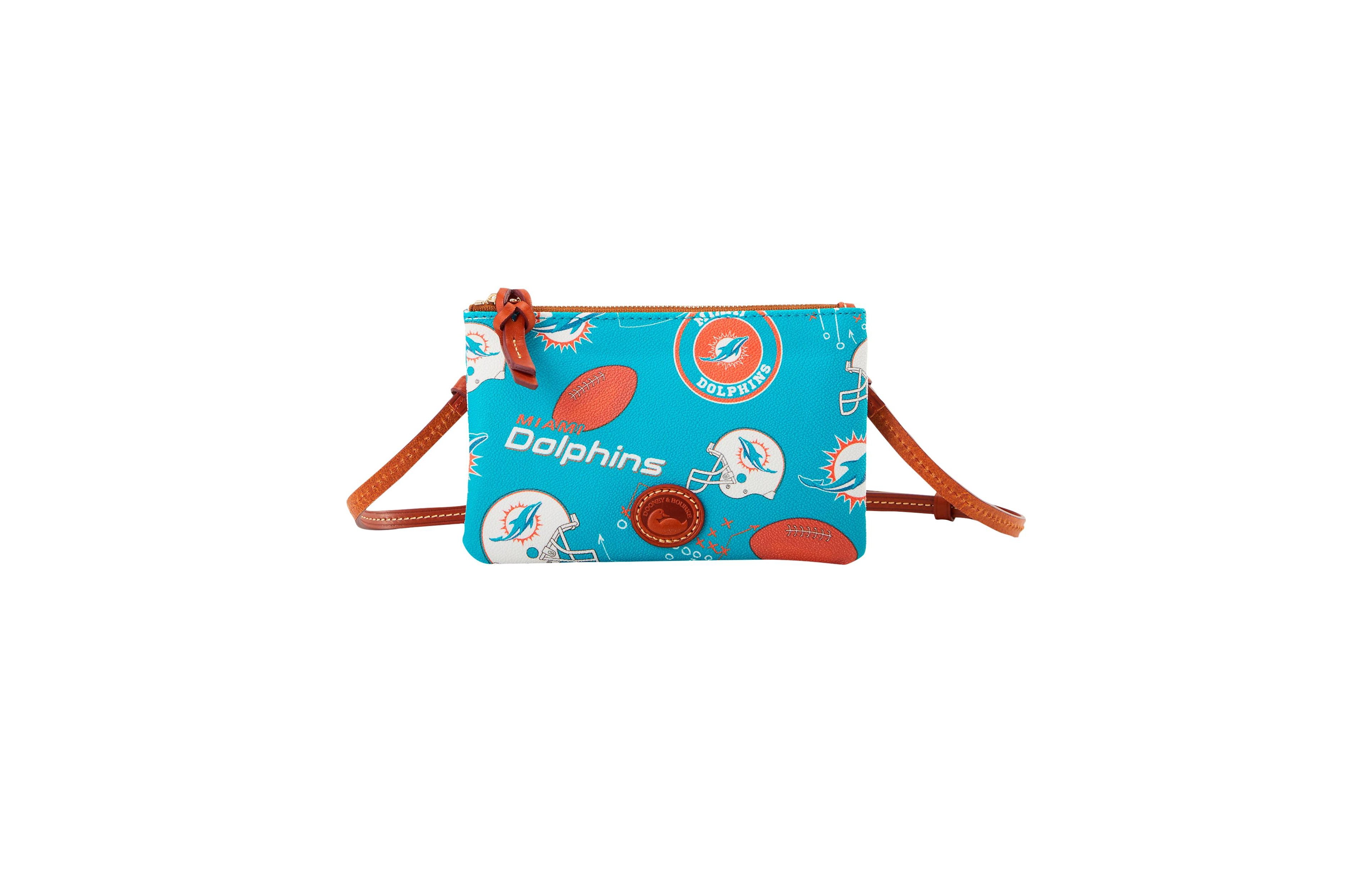 Dooney & Bourke Dooney Bourke Miami Dolphins Top Zip Crossbody Purse