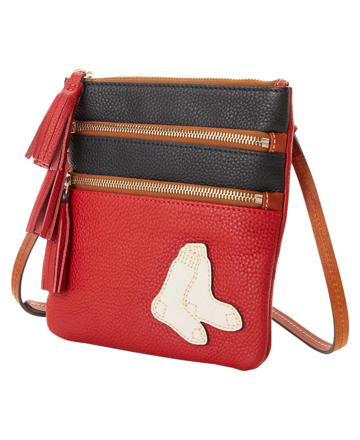 Dooney & Bourke Dooney Bourke Boston Red Sox Infield Triple Zip Crossbody Purse