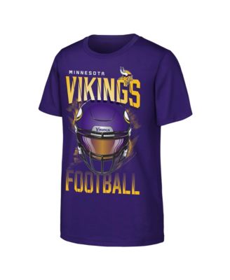 Big Boys and Girls Purple Minnesota Vikings Full Gear T-Shirt