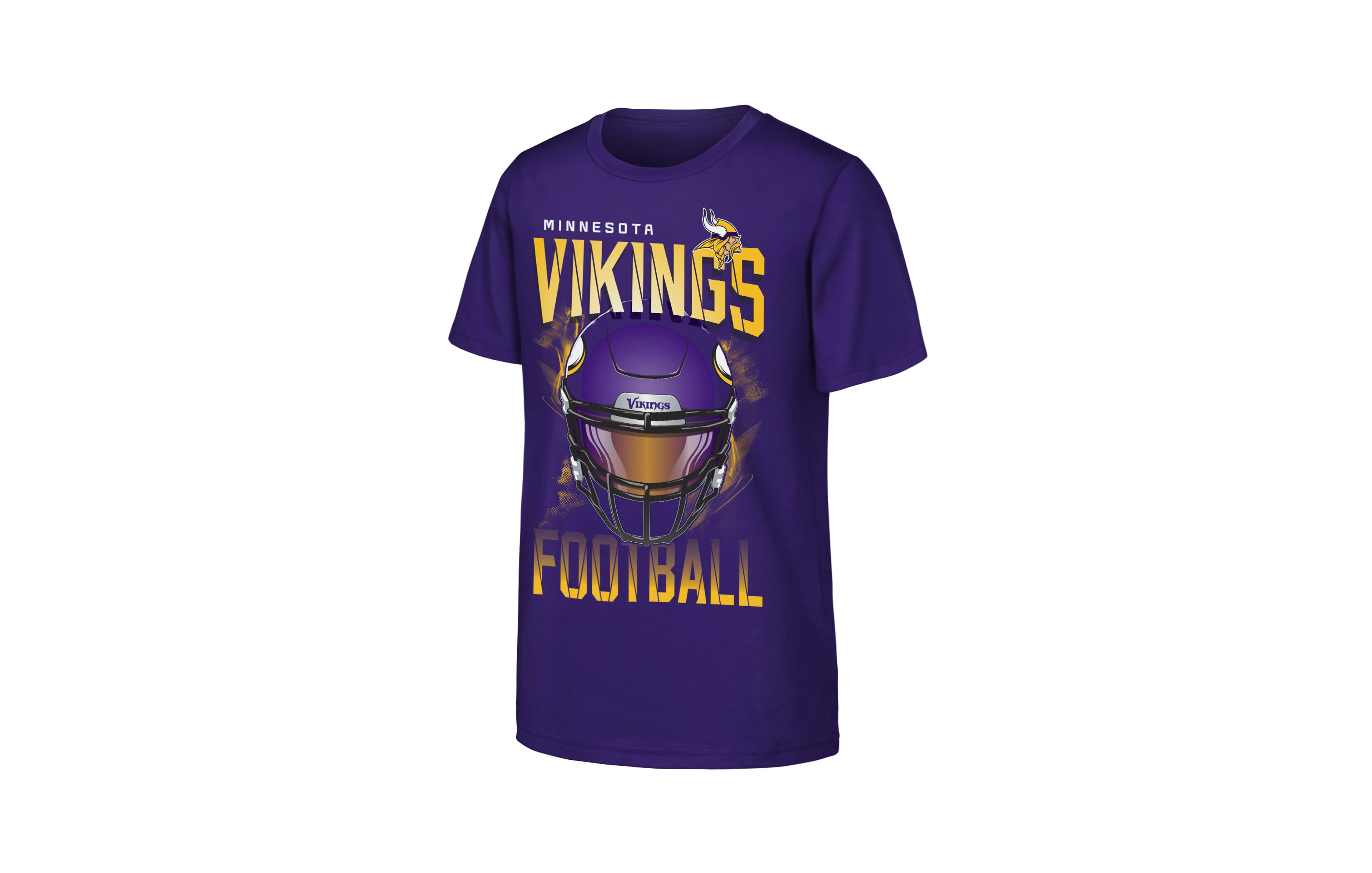 Outerstuff Big Boys and Girls Purple Minnesota Vikings Full Gear T-Shirt