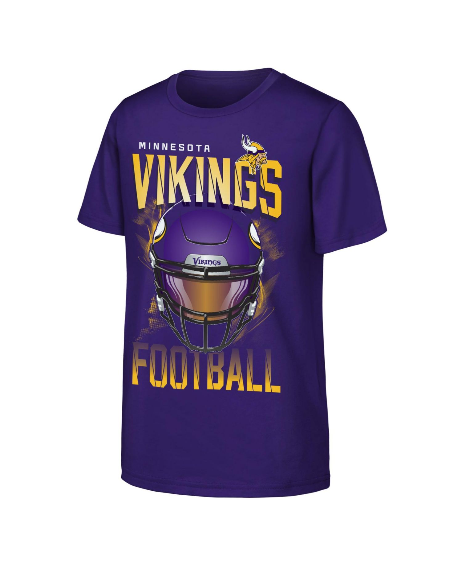 Big Boys and Girls Purple Minnesota Vikings Full Gear T-Shirt