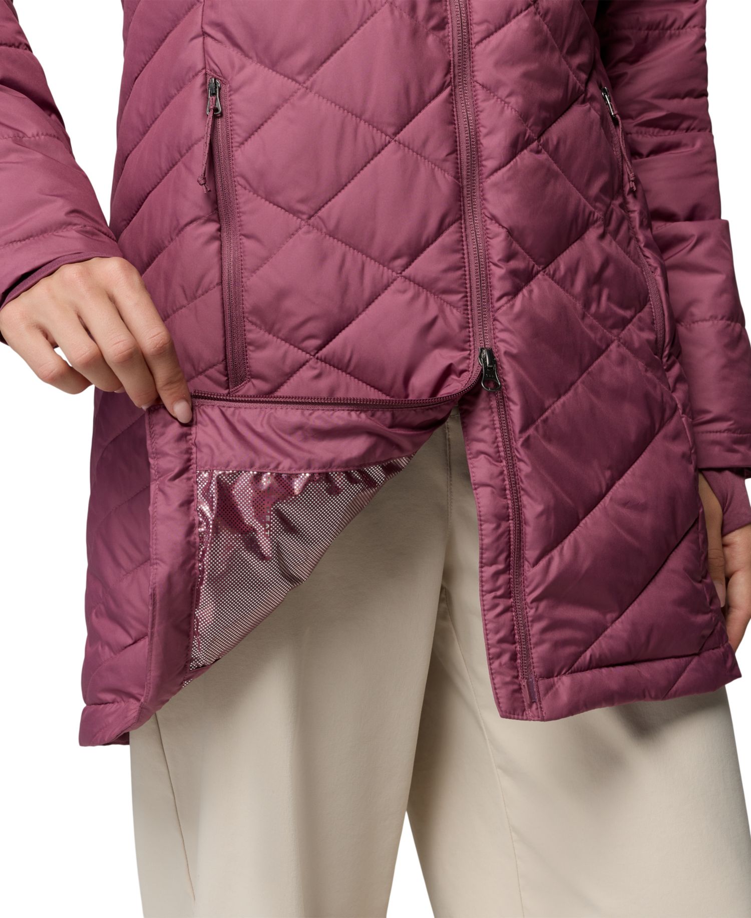 Women's Heavenly Long Hooded Insulated Water-Resistant Jacket