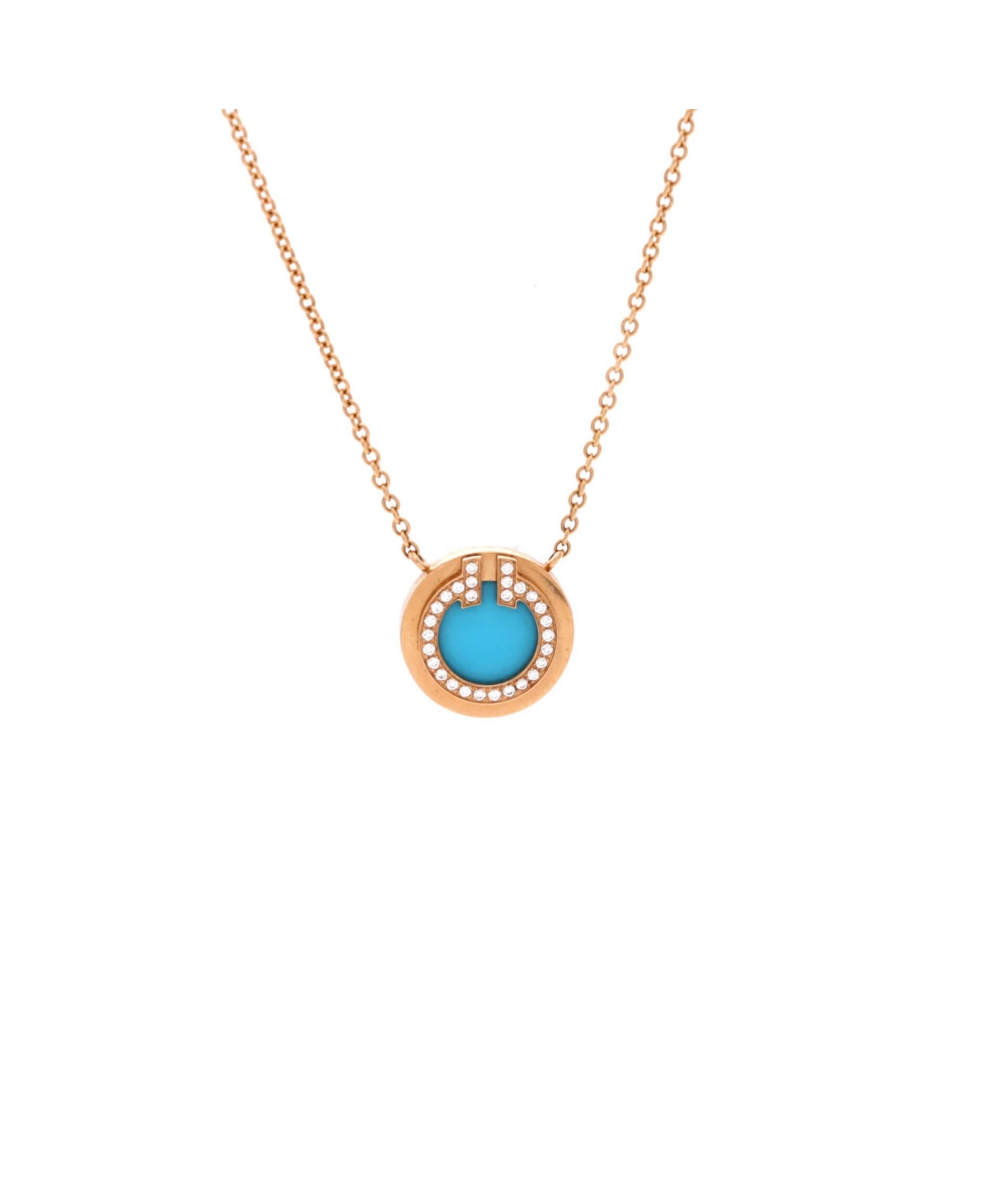 Pre-Owned Tiffany & Co T Circle Pendant Necklace