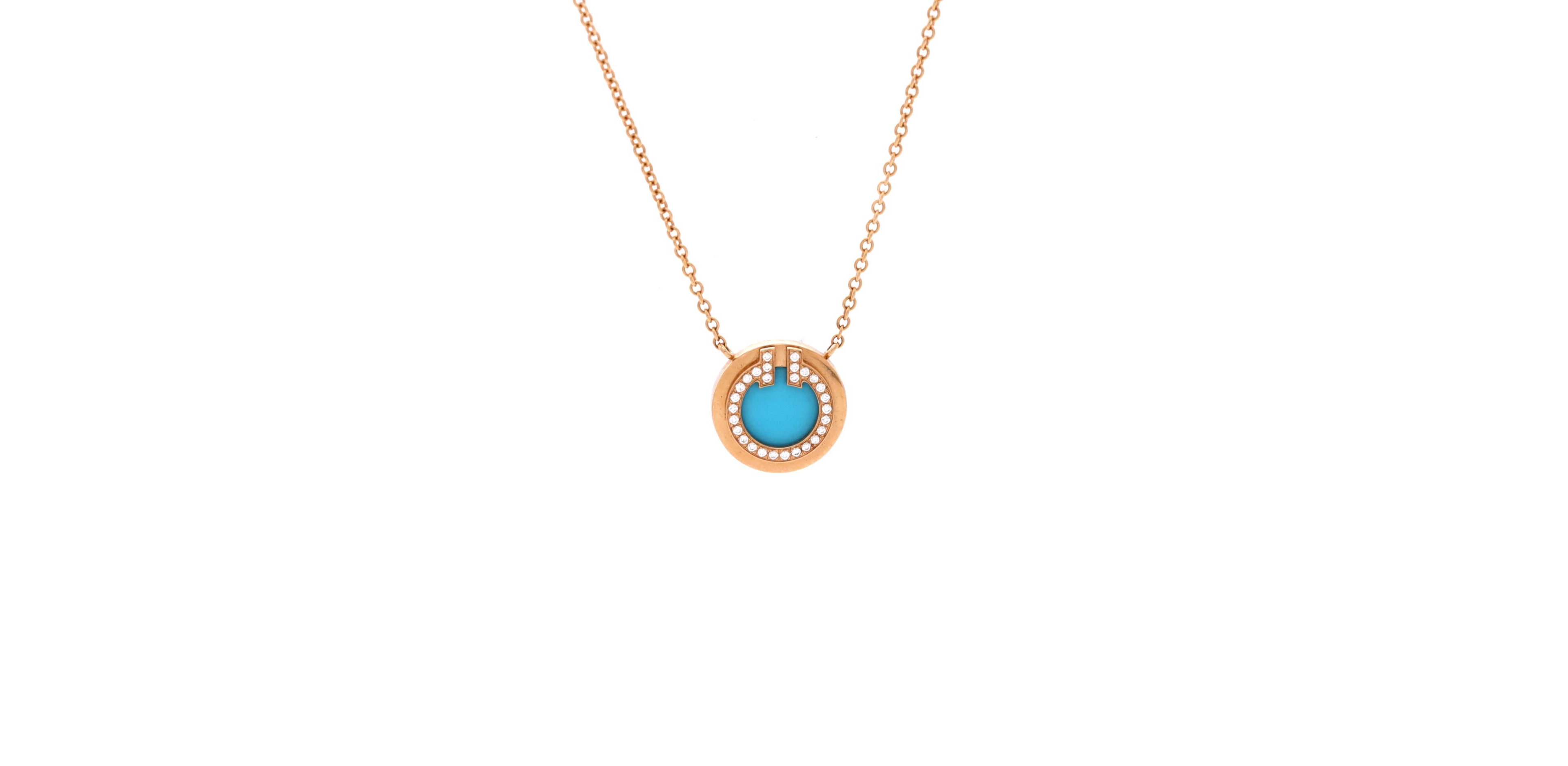 Pre-Owned Tiffany & Co T Circle Pendant Necklace