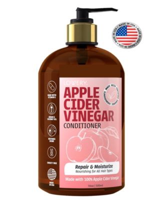 Apple Cider Vinegar Conditioner, Hair Care with Apple Cider Vinegar, Argan, Coconut and Jojoba Oils, Vitamin E, 16 fl oz