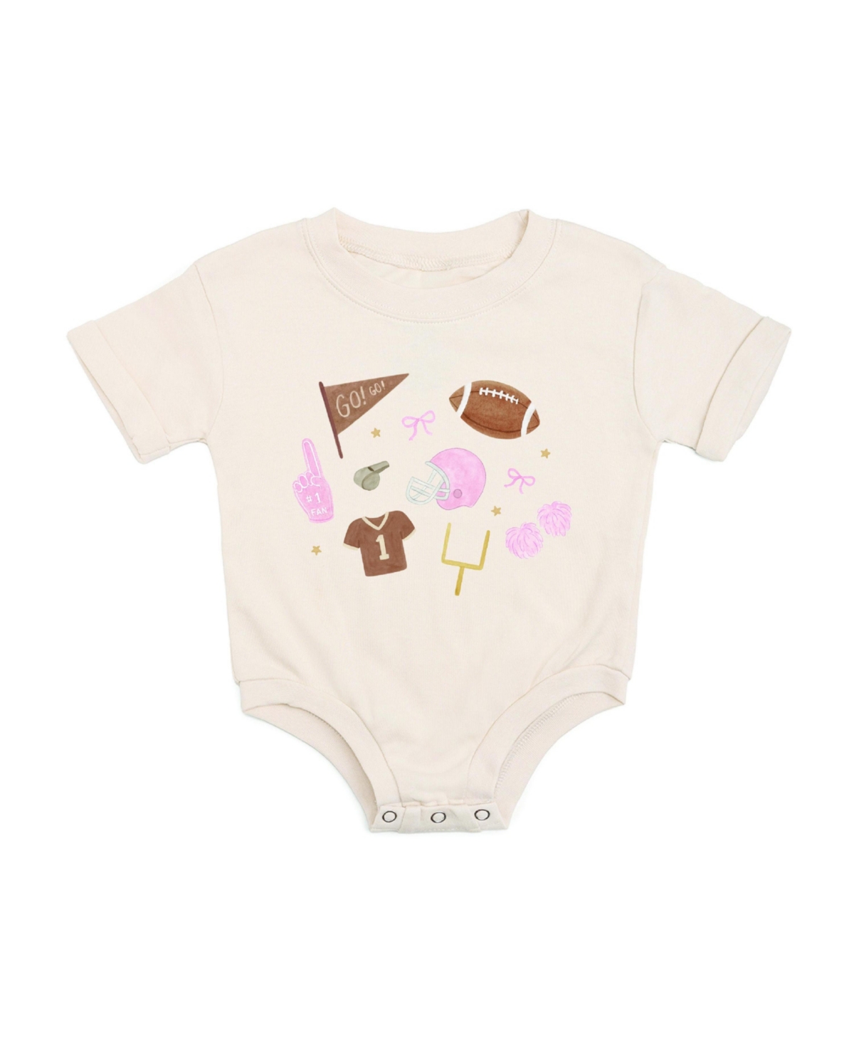 Sweet Wink Baby Girls' Game Day Icon Short-Sleeve Romper