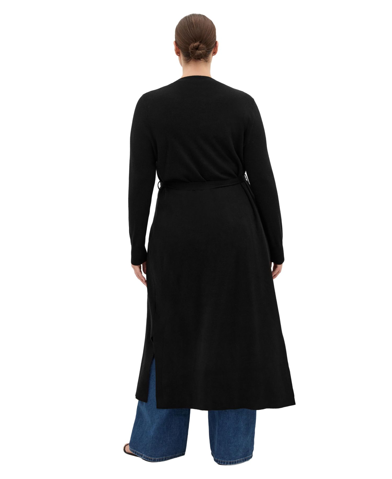Plus Size Goldie Longline Pull-On Cardigan