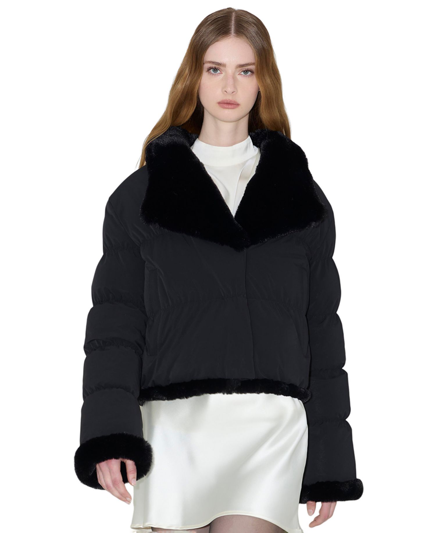 Women's Adair Reversible Faux Fur Trim Puffer Jacket