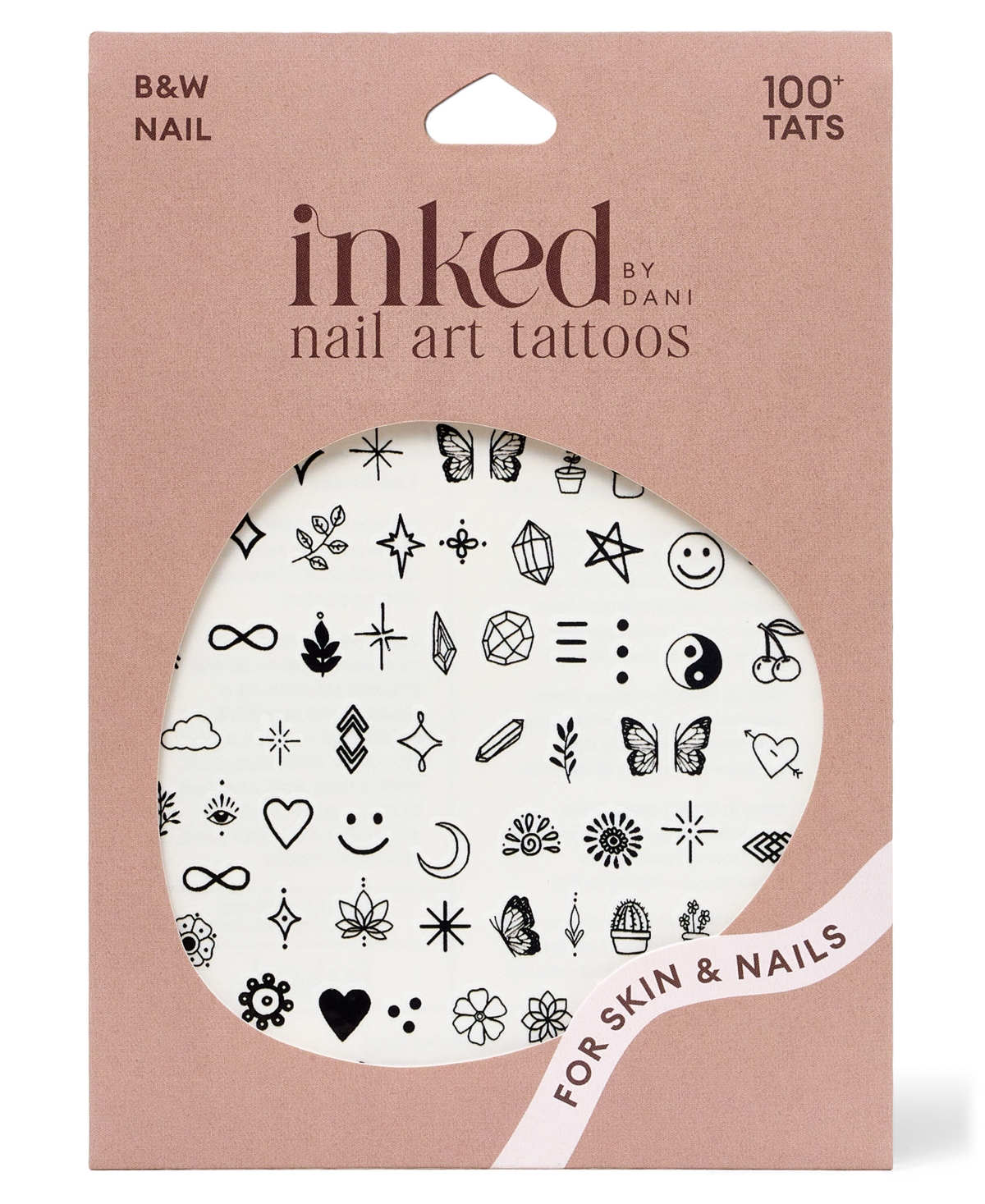 Inked By Dani B&W Nail Art Tattoos