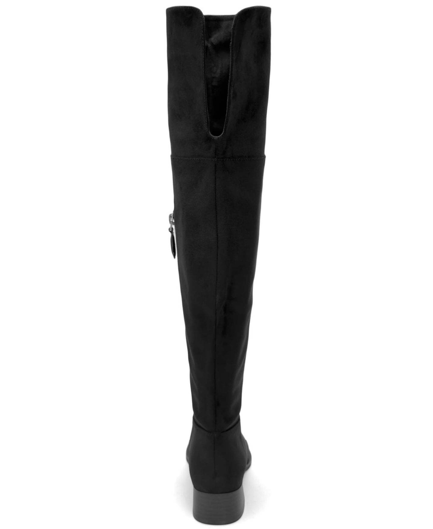 Женские ботинки Aerosoles Maven Over-the-Knee Pointed-Toe Block-Heel Faux Suede, цвет: Чёрный искусственный замшевый — фото 3
