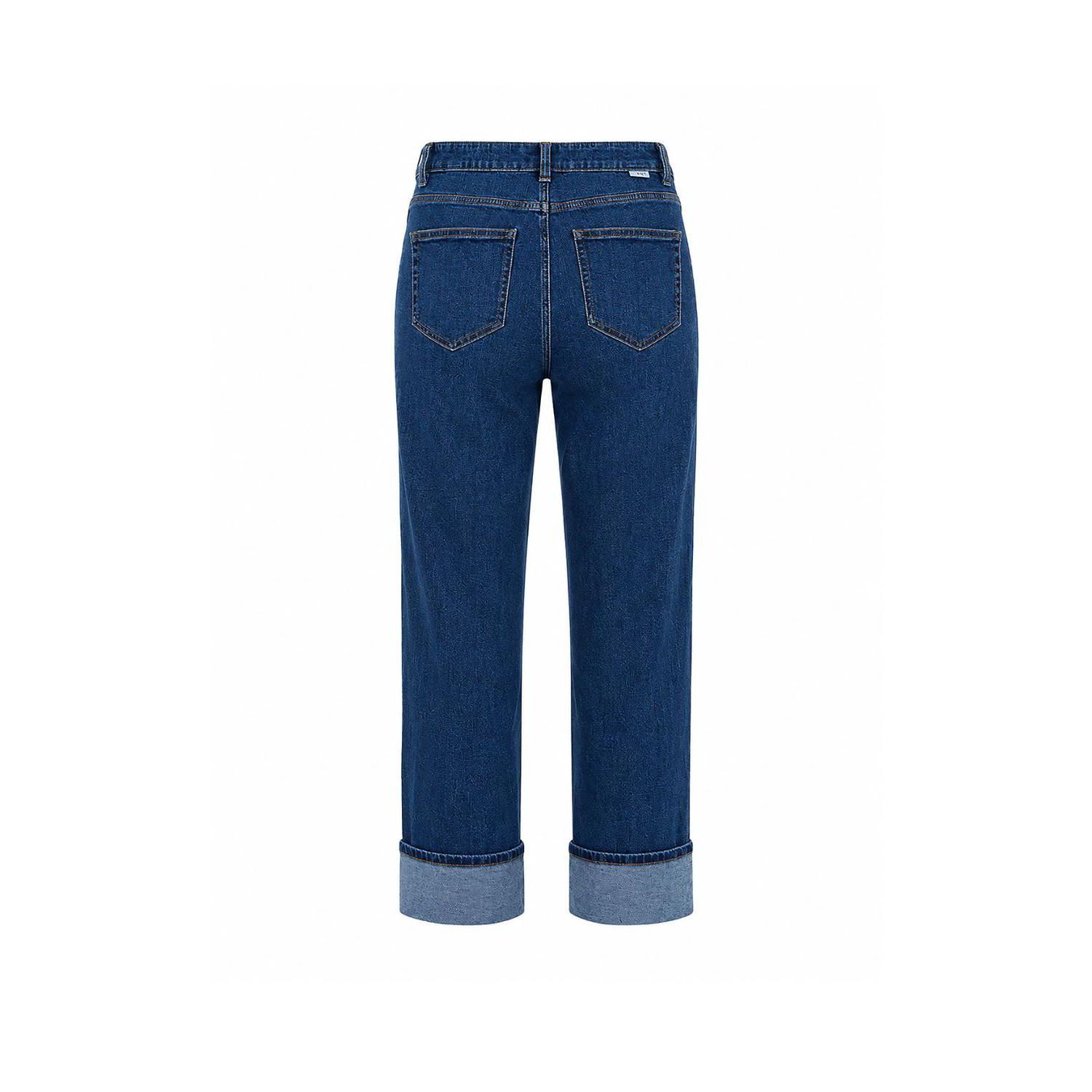 Women's Straight Leg Cuff Jeans