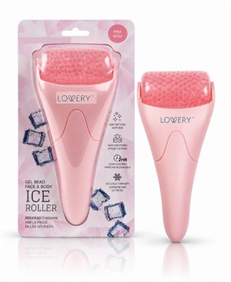 Pink Ice Roller for Face and Body, Gel Bead Facial Roller, Cooling Skincare Tool, Face Roller for Puffiness, Redness and Pore Care