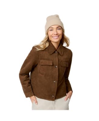 Women's Trucker Faux-Suede Lined Jacket