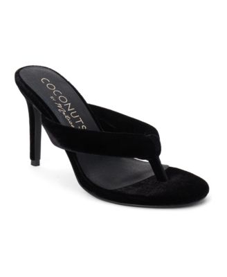 Stiletto Velvet Calvin Sandals