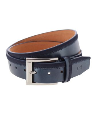 Men's Santiago Mixed Genuine Leather Stitched 38mm Casual Belt