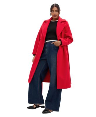 Plus Size Riley Row Insulated Belted Coat