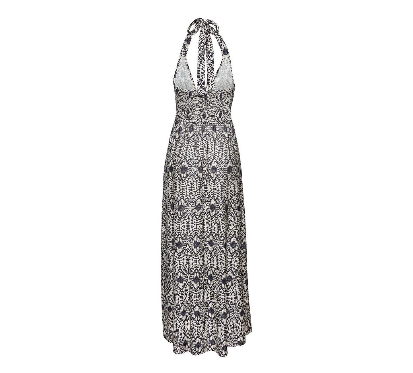 Женское платье Lascana Halter Empire-Waist A-Line Maxi, цвет: Тёмно-синий песочный — фото 5