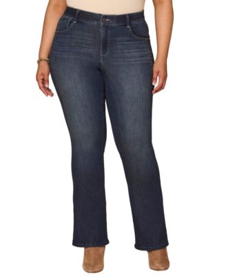 Plus Size AbSolution High-Waisted Bootcut Jeans