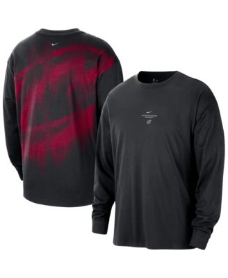 Men's Black Cleveland Cavaliers 2026 Standard Issue Pre-Game Performance Long Sleeve T-Shirt