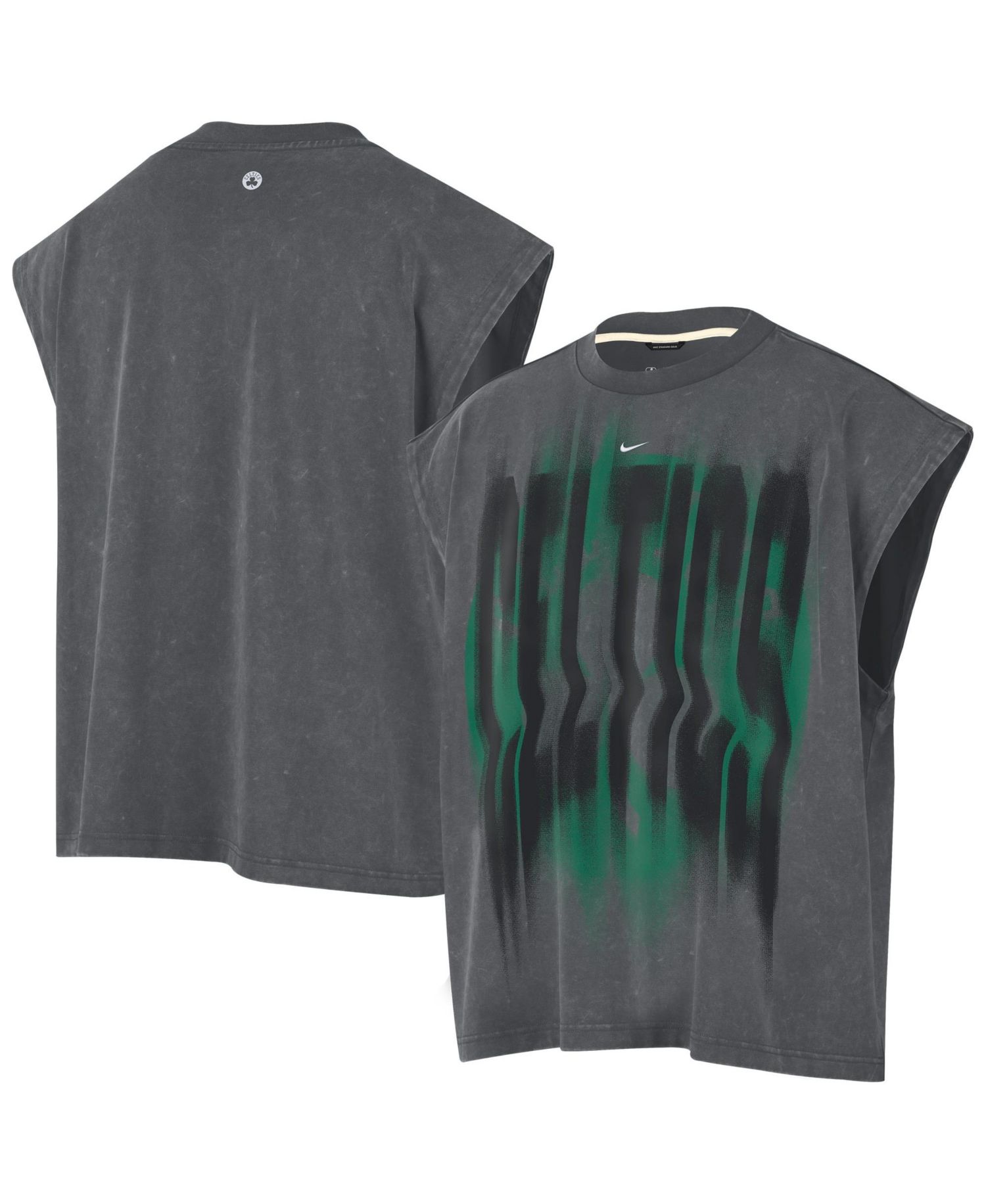 Men's Charcoal Boston Celtics 2026 Standard Issue Pre-Game Sleeveless Top