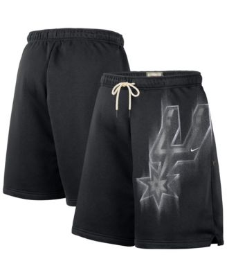 Men's Black San Antonio Spurs 2026 Standard Issue Practice Icon Fleece Shorts