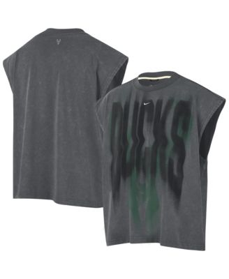 Men's Charcoal Milwaukee Bucks 2026 Standard Issue Pre-Game Sleeveless Top