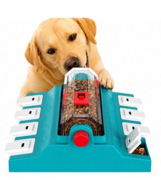 2 Level Dog Puzzle Rotating Dispenser Slow Feeder Mental Enrichment Toy for Small Medium Dogs