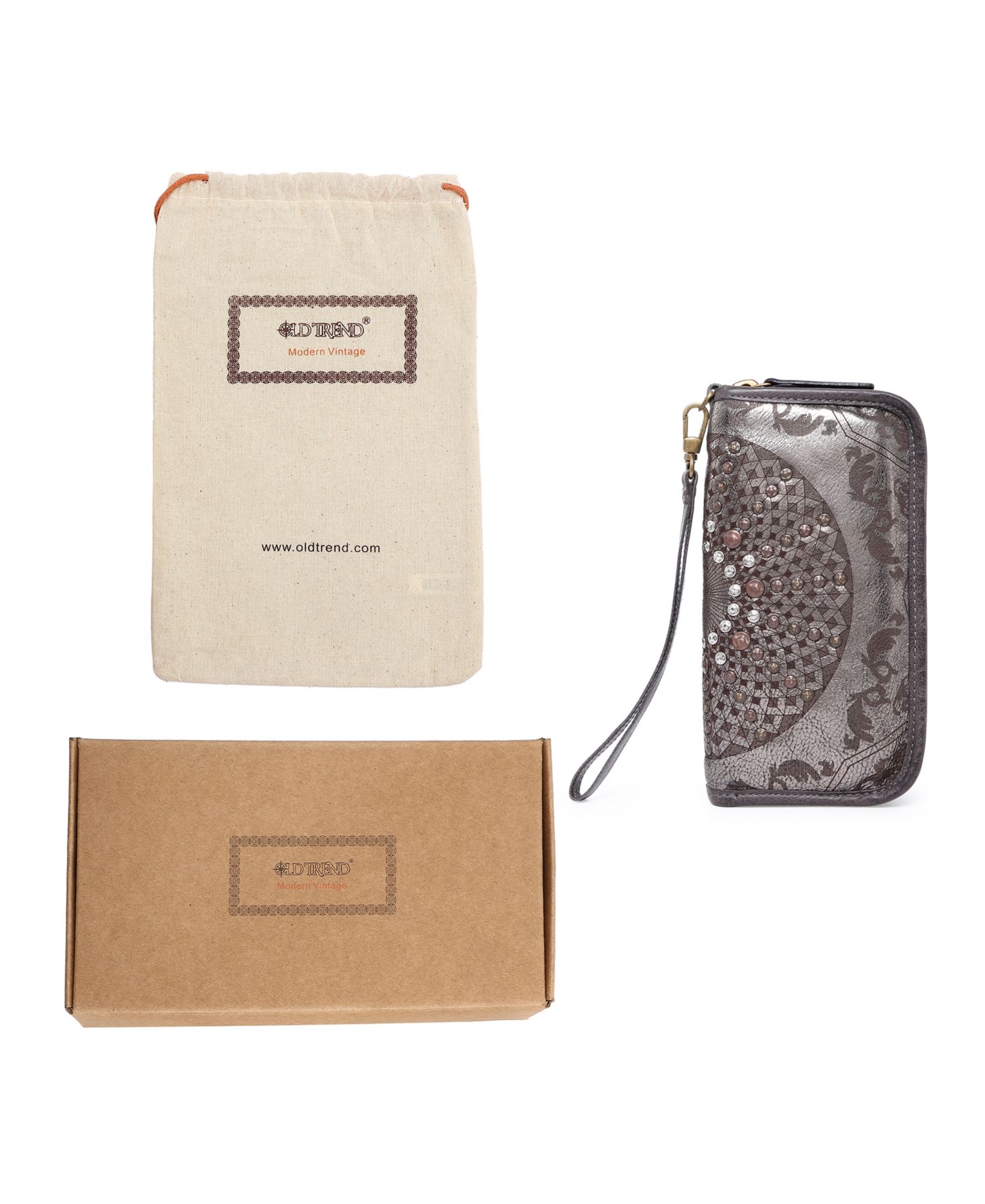 Mola Leather Clutch
