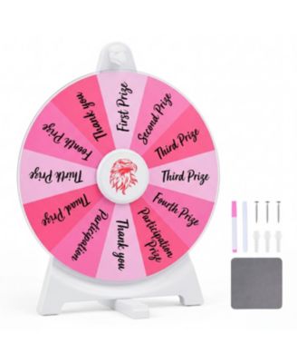 Tabletop Spin Wheel with Blackboard and Marker, Ages 14+
