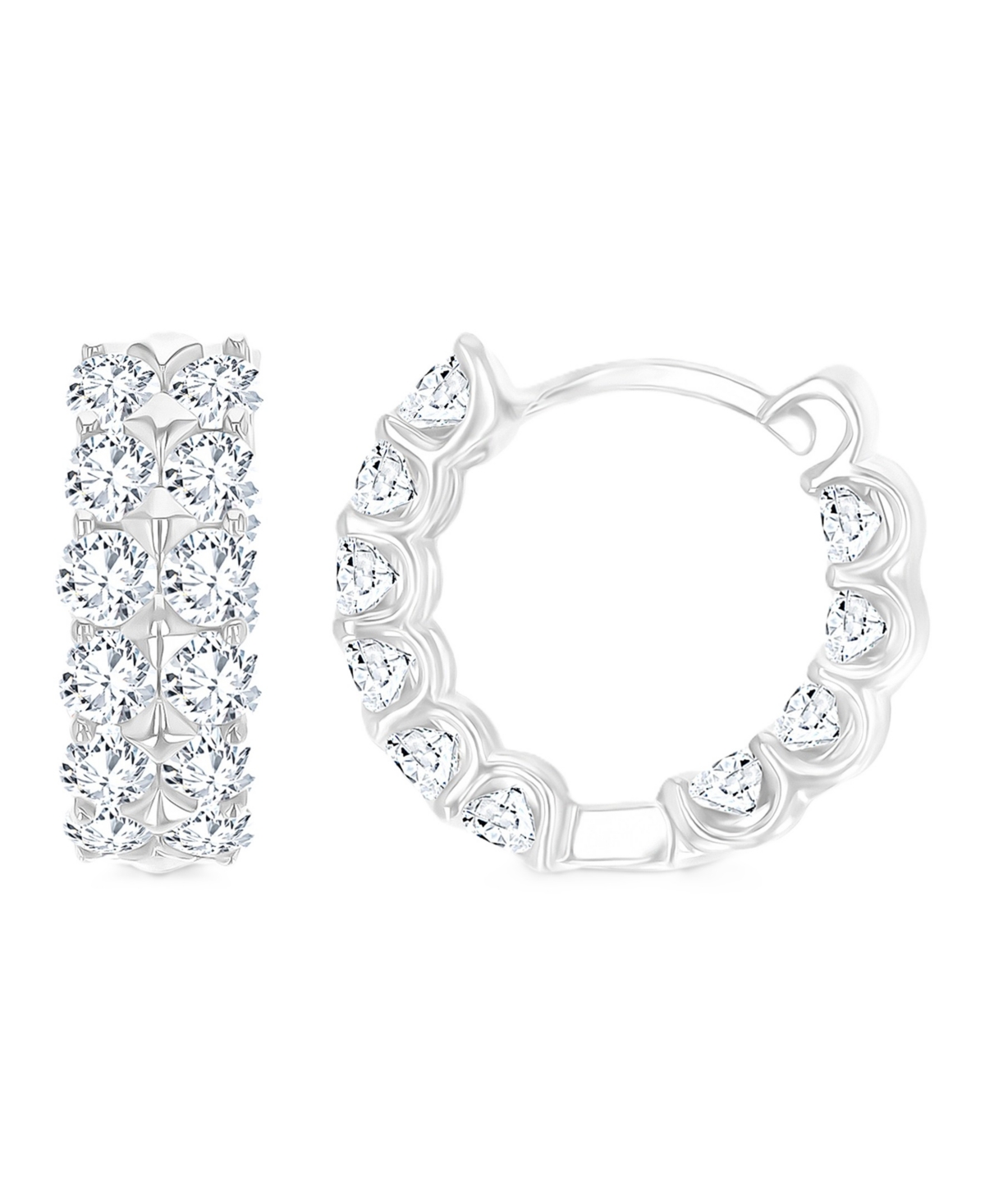 Macy's Cubic Zirconia Small Huggie Hoop Earrings